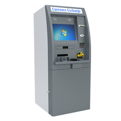 टर्नकी सेवा मुद्रा विनिमय प्रदर्शन के साथ बैंक एटीएम कियोस्क विंडोज मुद्रा विनिमय मशीन