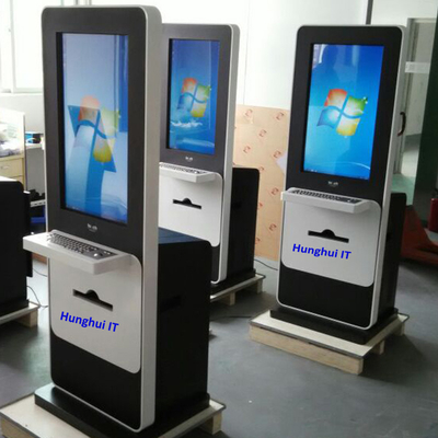 स्वचालित 32 इंच बैंक एटीएम मशीन ए4 दस्तावेज़ प्रिंटिंग कियोस्क