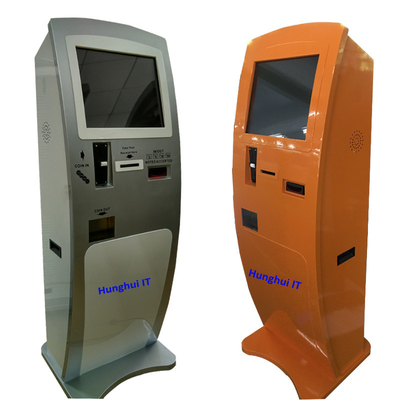 एफसीसी लॉबी स्टैंडिंग बैंक सेल्फ सर्विस कियोस्क कैश या सिक्का एक्सचेंज मशीन