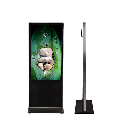 वाईफ़ाई 4 जी वर्टिकल एलसीडी विज्ञापन प्रदर्शन 4k अल्ट्रा एचडी टच स्क्रीन डिजिटल साइनेज